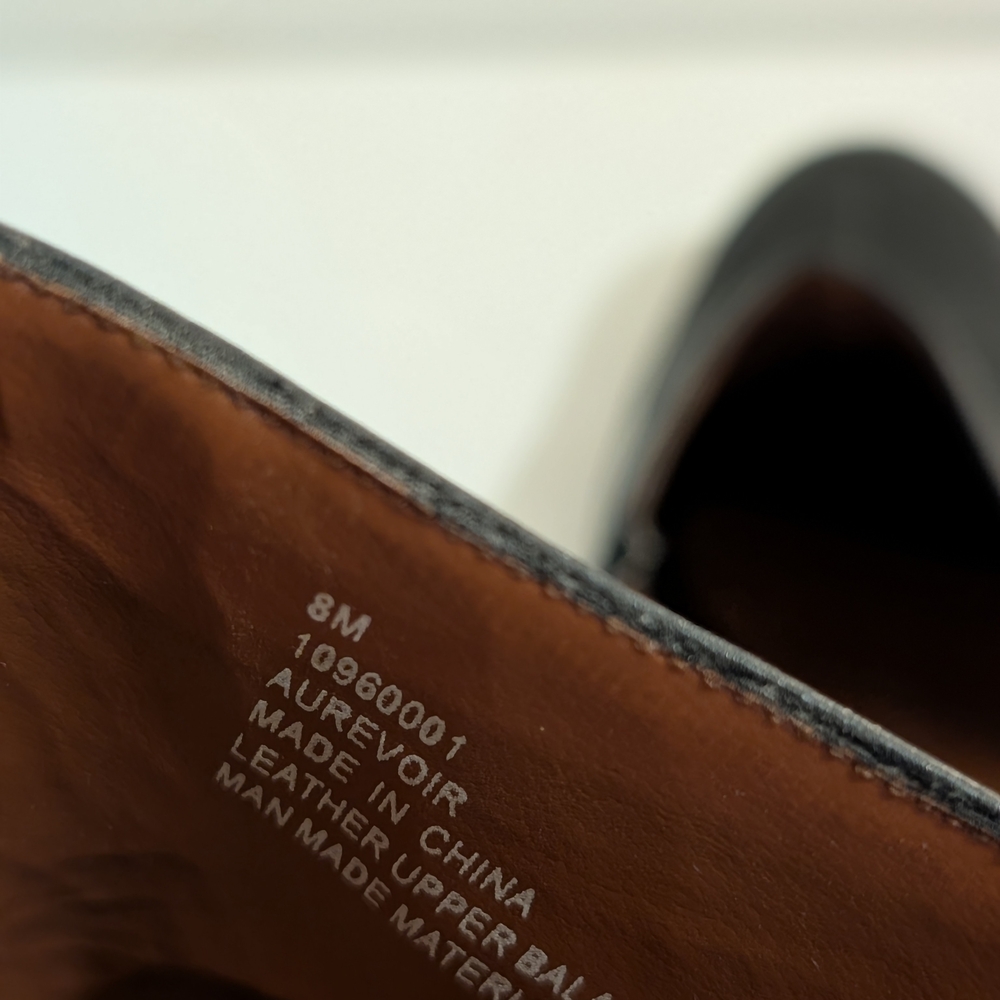 Naturalizer Black Leather Heeled Mules - Picture 6 of 7